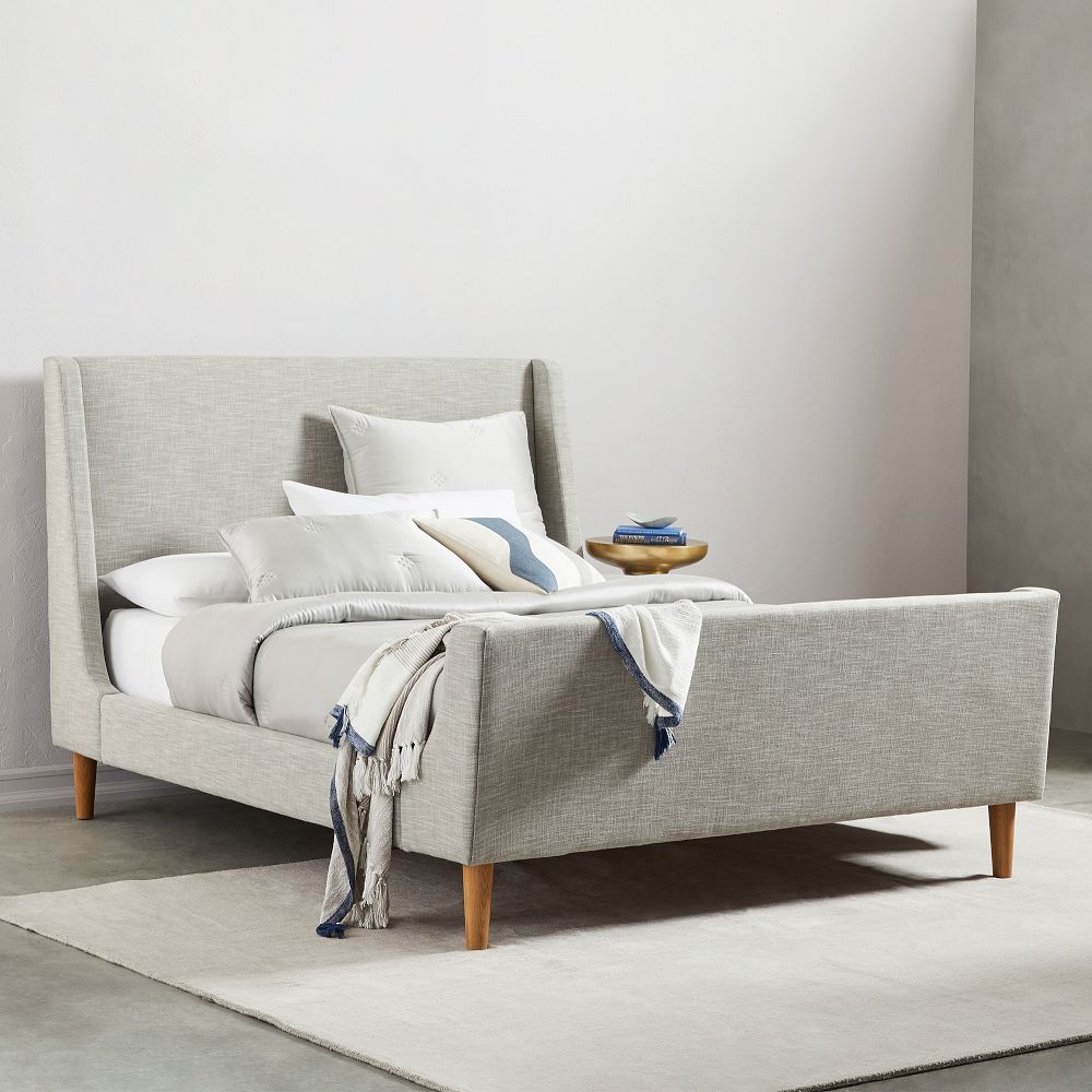Upholstered Sleigh Bed West Elm