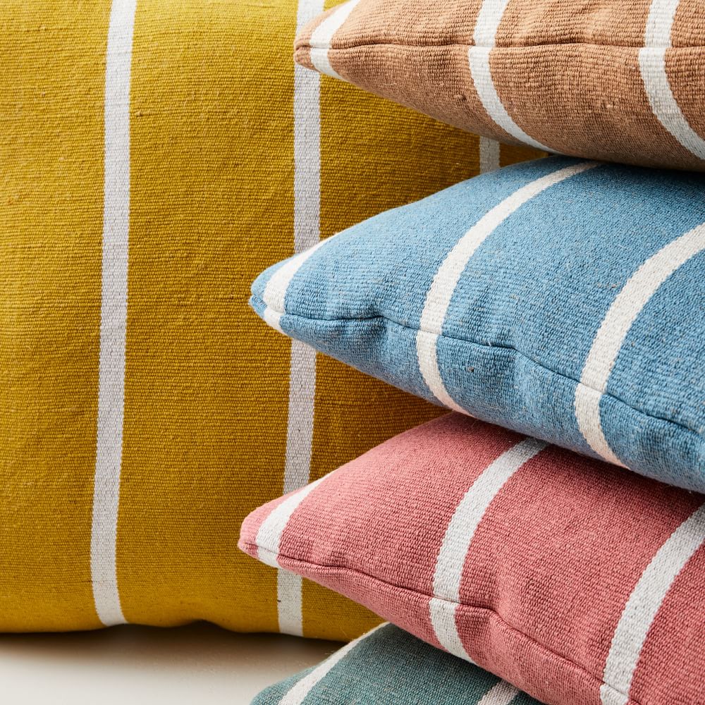 Simple Stripe Indoor/Outdoor Pillows West Elm