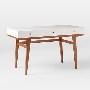 west elm small white desk