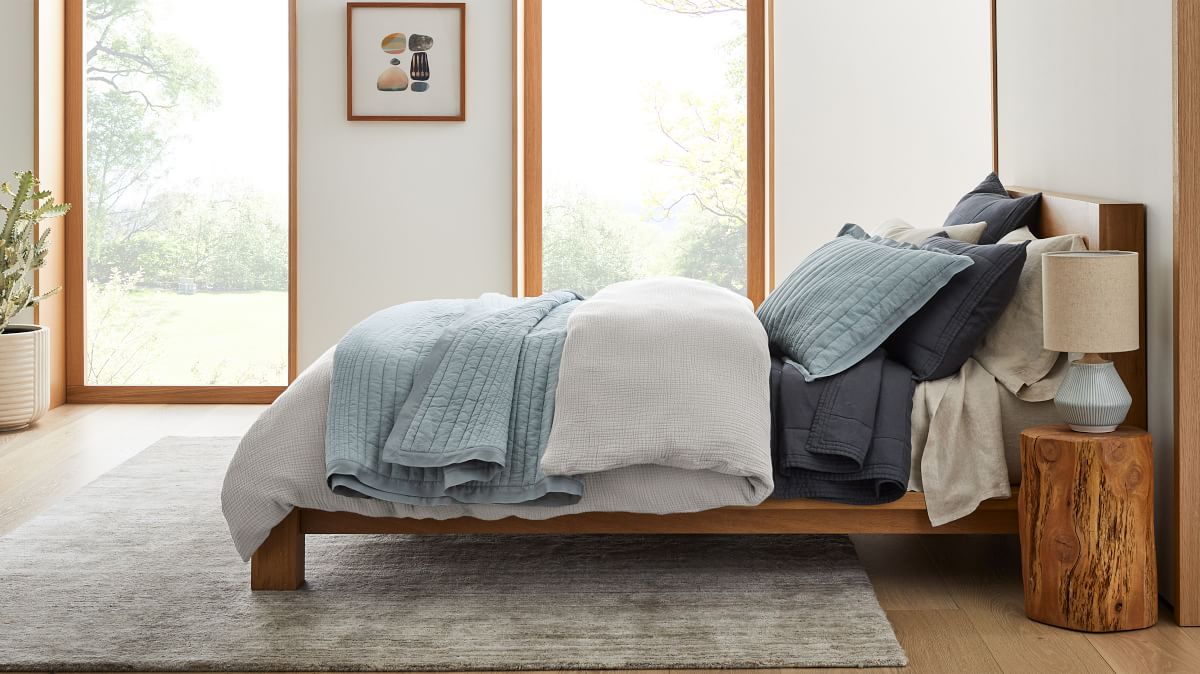 Dreamy Gauze Cotton Duvet Cover & Shams | West Elm