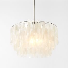 west elm capiz round chandelier