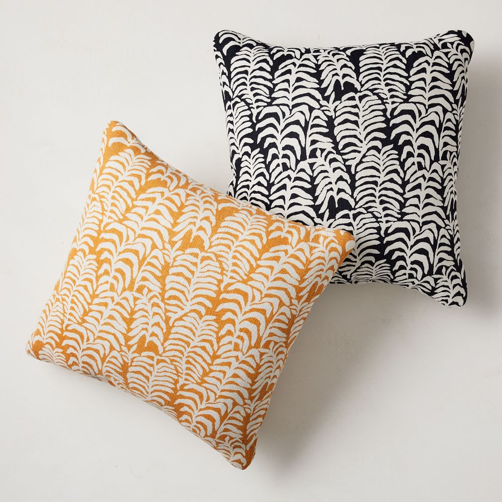 Palm Leaf Indoor/Outdoor Pillow West Elm