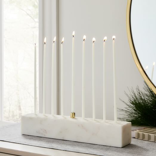 Glass Menorah West Elm