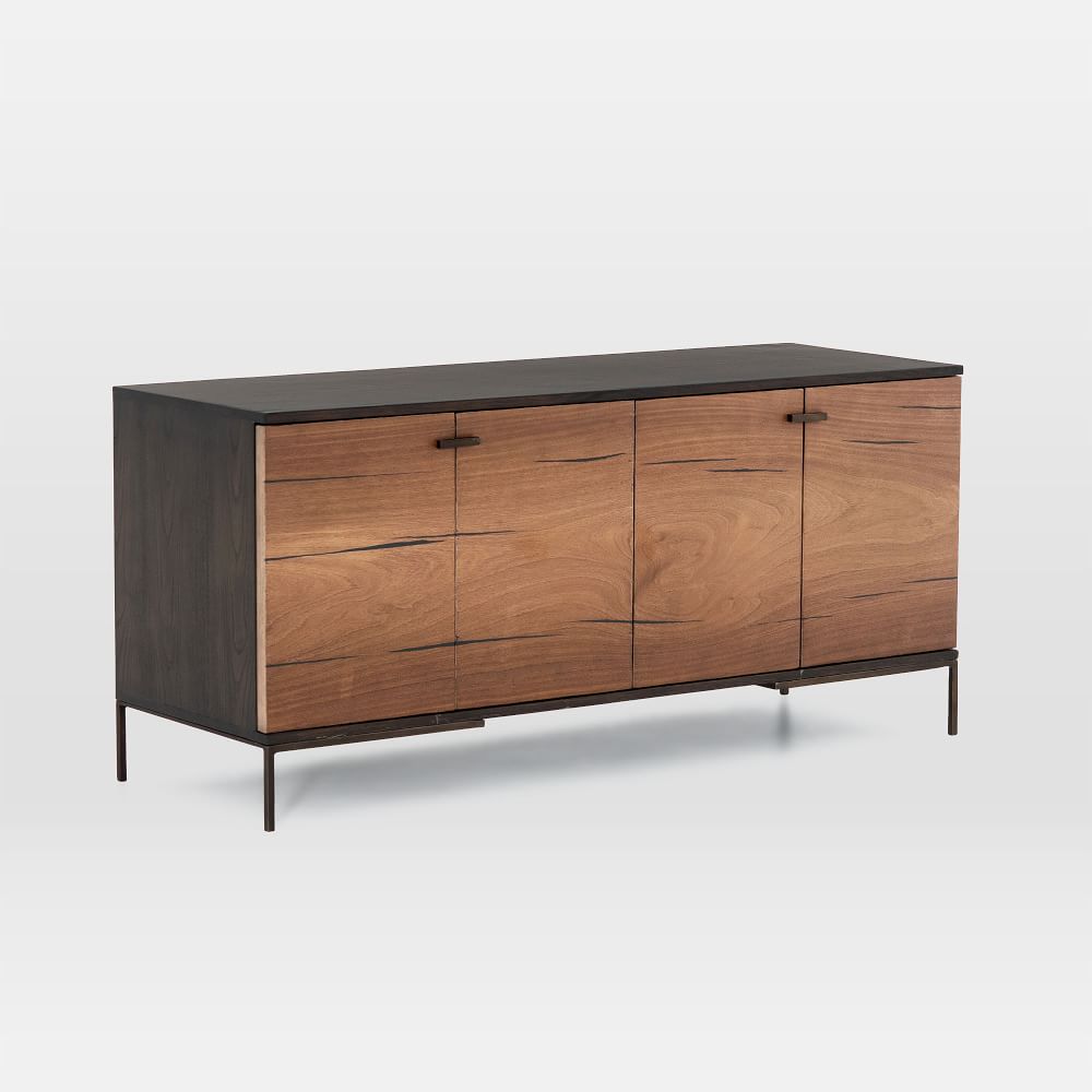 Natural Wood Media Console (52