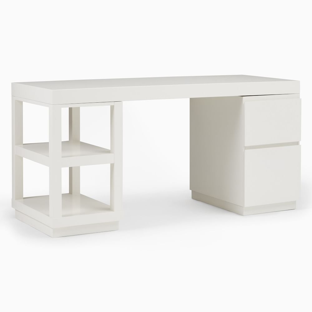 Parsons File & Open Storage Desk Set (62") West Elm