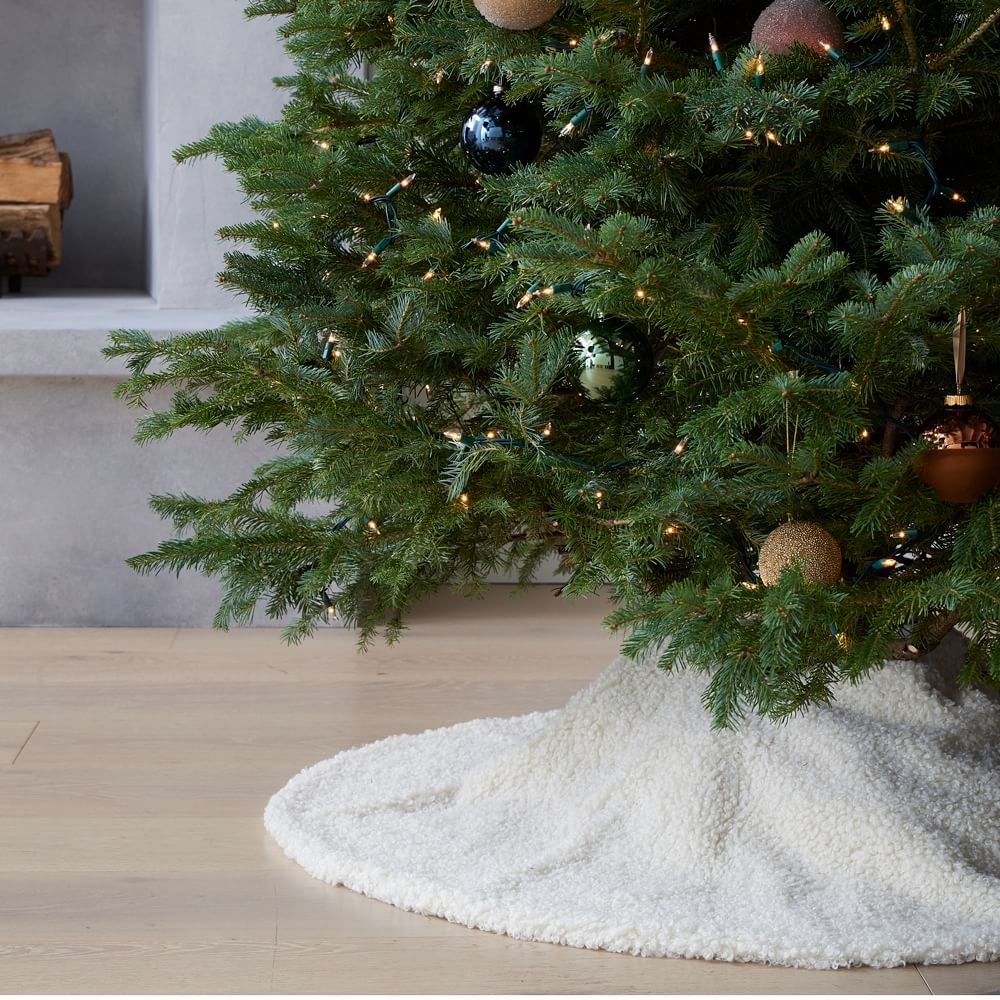 Teddy Tree Skirt - Alabaster | West Elm