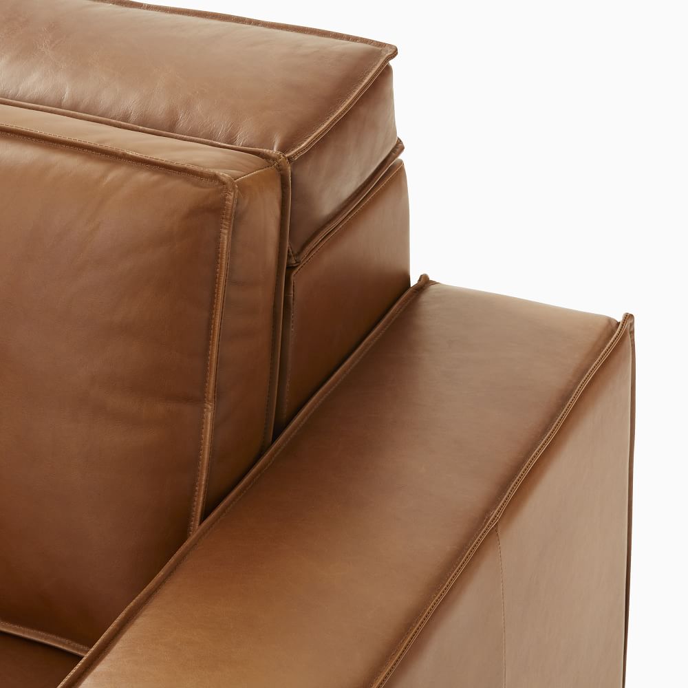 Axel Motion Leather 3 Piece Reclining Chaise Sectional Sofa With