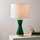 metalized glass table lamp