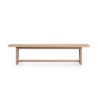 modern oak dining bench