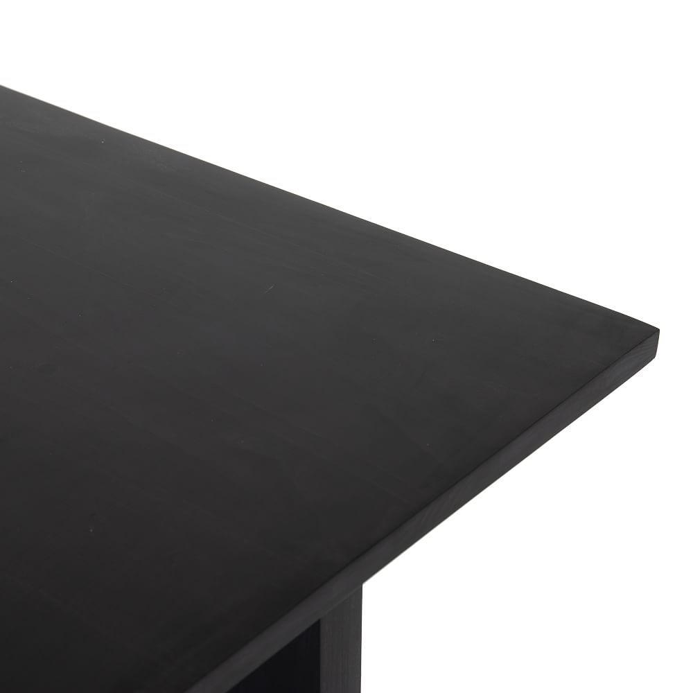 Black Wash Dining Table (87") West Elm