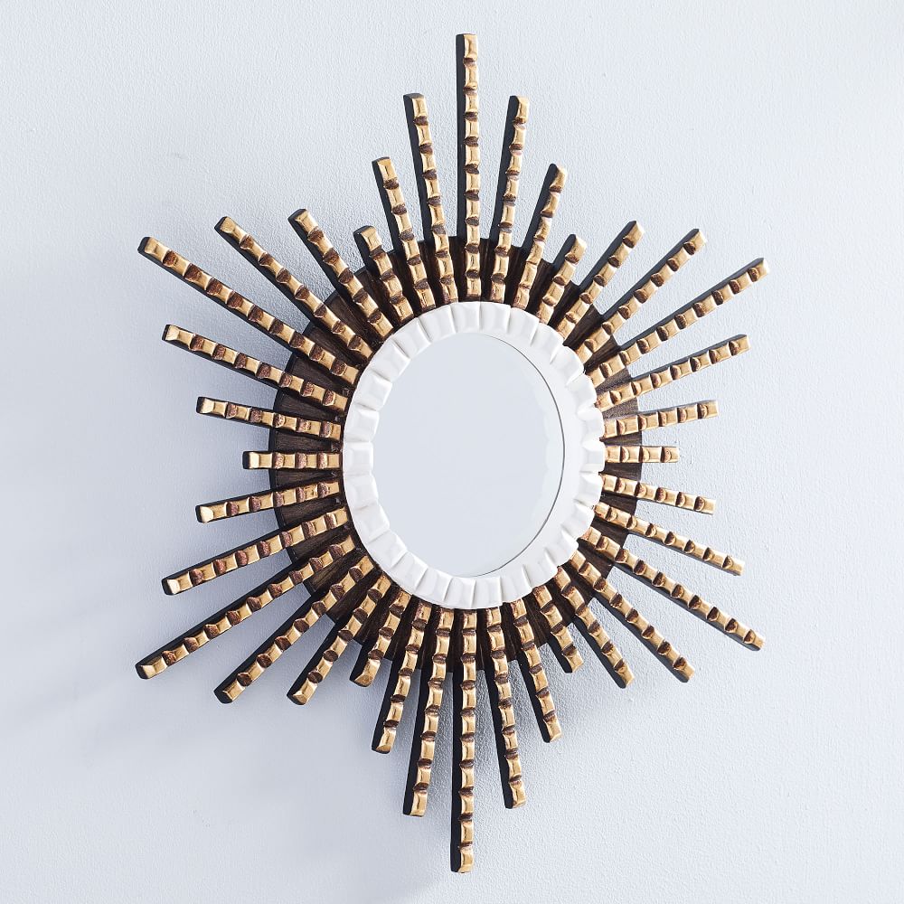 Peruvian Wall Mirrors White/Gold West Elm