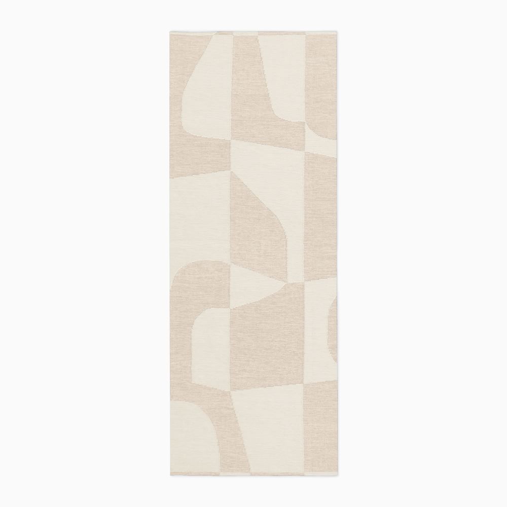 Poolside Geo Outdoor Rug Natural (6'x9') West Elm