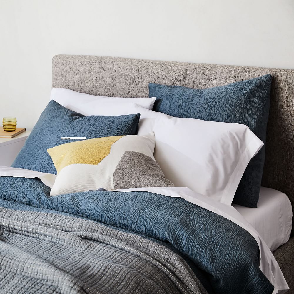 Silky TENCEL™ Cotton Matelasse Duvet Cover & Shams West Elm
