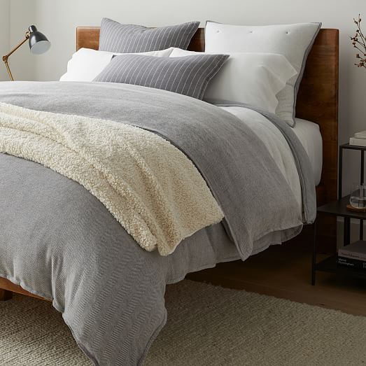 west elm herringbone duvet