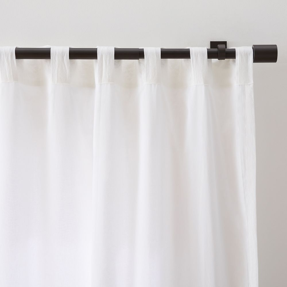 European Flax Linen Curtain Natural West Elm