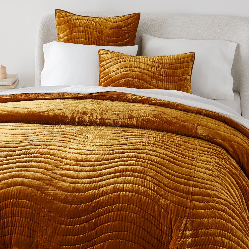 Lush Velvet Wave Quilt & Shams West Elm