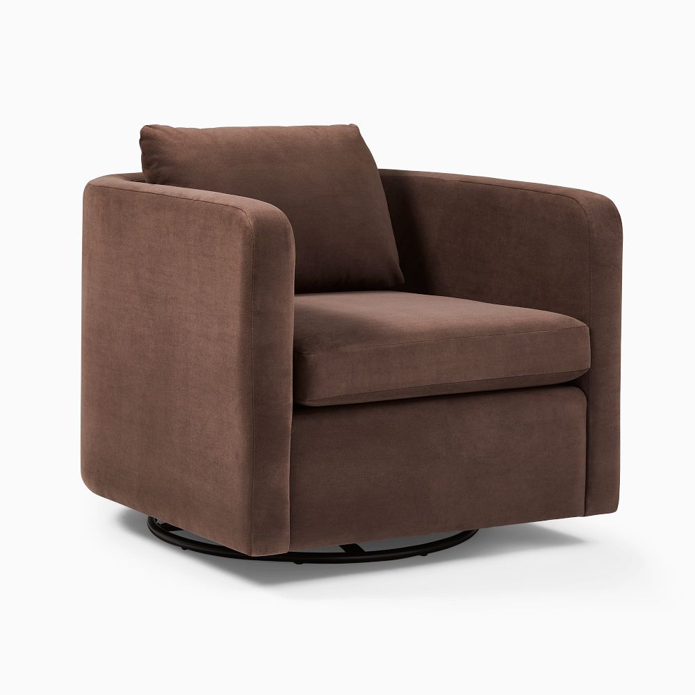 Bacall Curved Swivel Chair West Elm