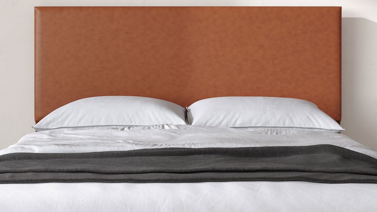 Simple Upholstered Wall Mounted Headboard - Vegan Leather | West Elm