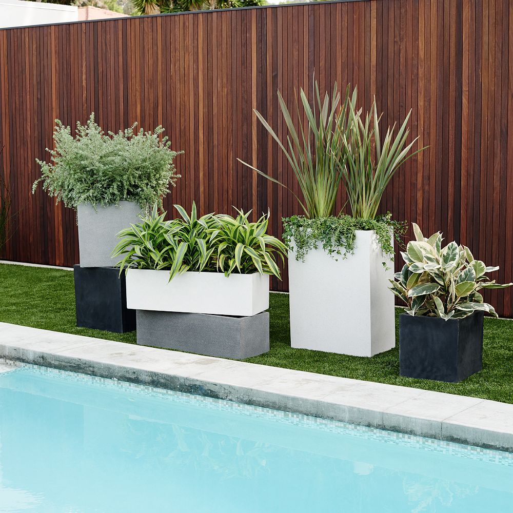 Cityscape Indoor/Outdoor Planters w/ Liners West Elm