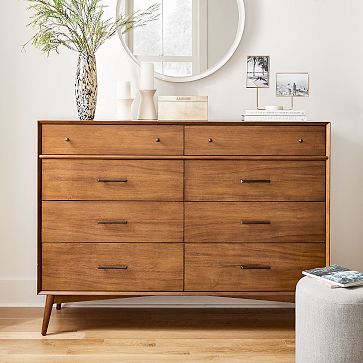 Mid-Century 8-Drawer Dresser (59