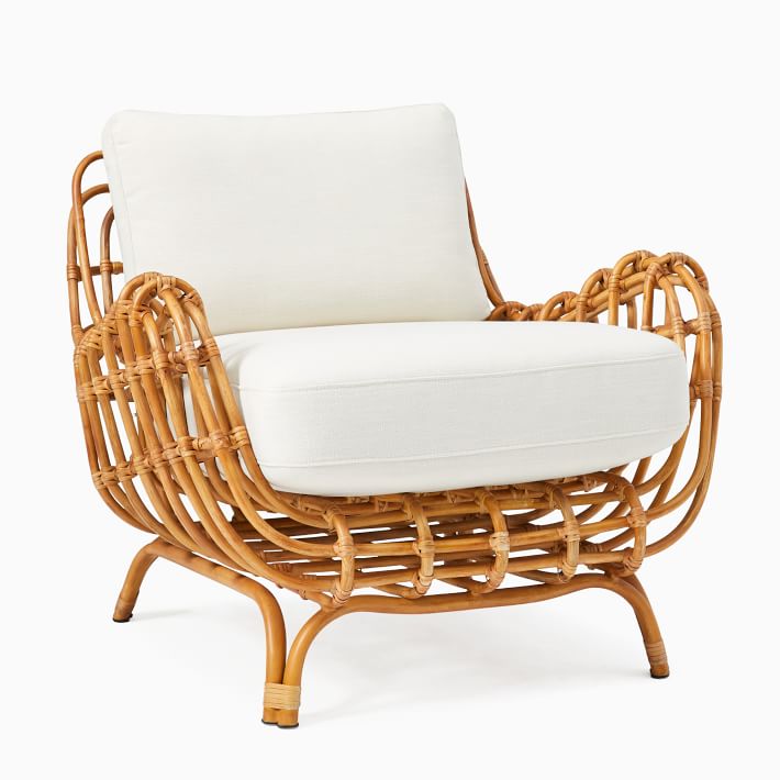 west elm savannah rattan chair