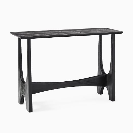 west elm black console