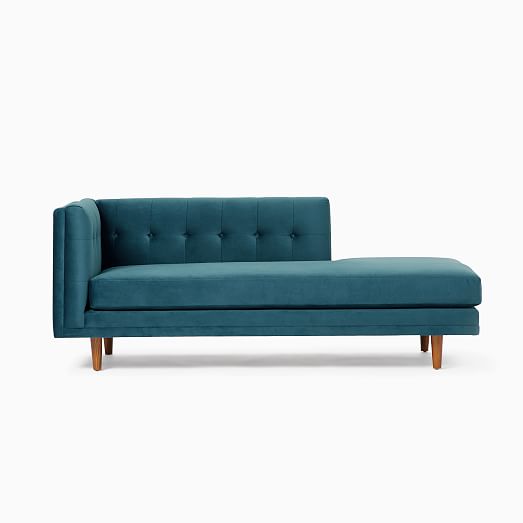 west elm right arm chaise