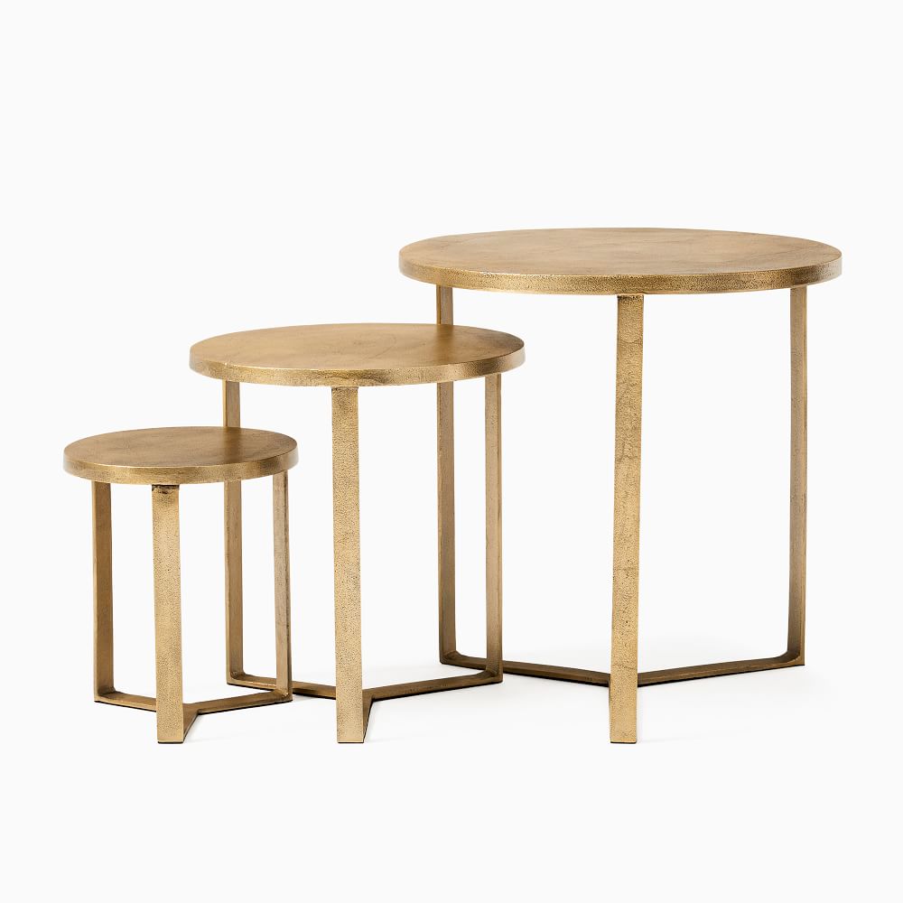Reese Nesting Side Tables (10"20") Set of 3 West Elm