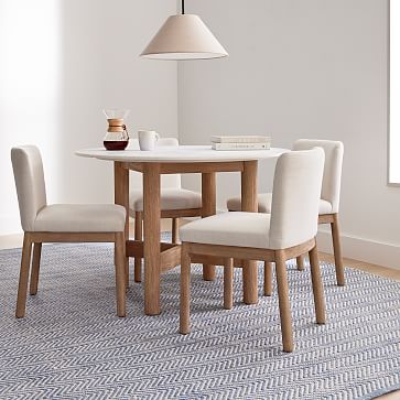 west elm round marble dining table