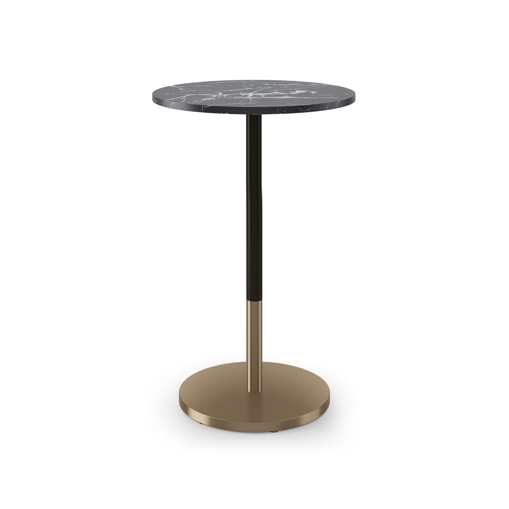 Orbit Restaurant Bar Table Faux Marble Round West Elm