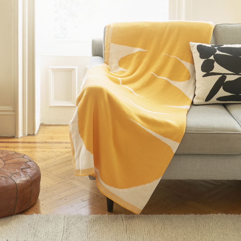 Claudia Pearson Cotton Knitted Blanket West Elm