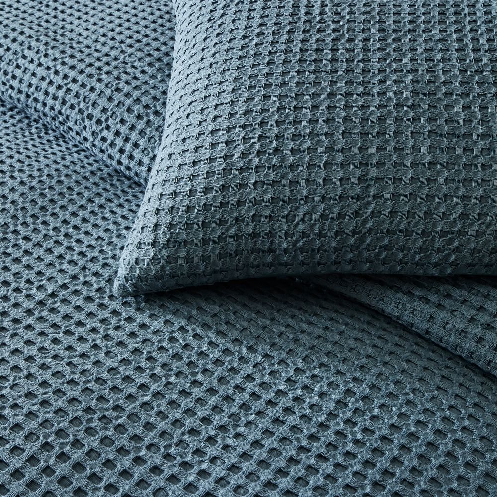 Organic Cotton Waffle Duvet Cover & Shams West Elm