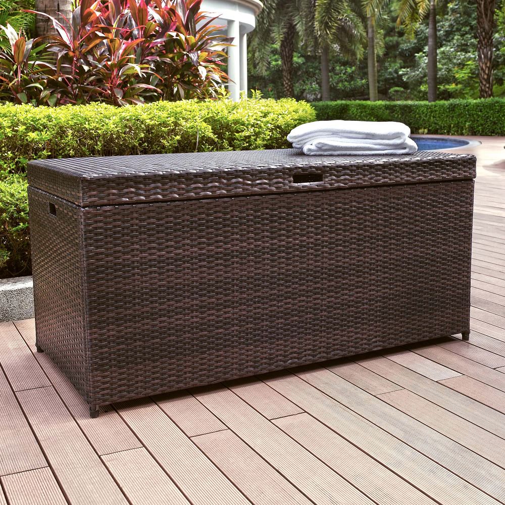 Palm Harbor Outdoor Wicker Storage Collection West Elm