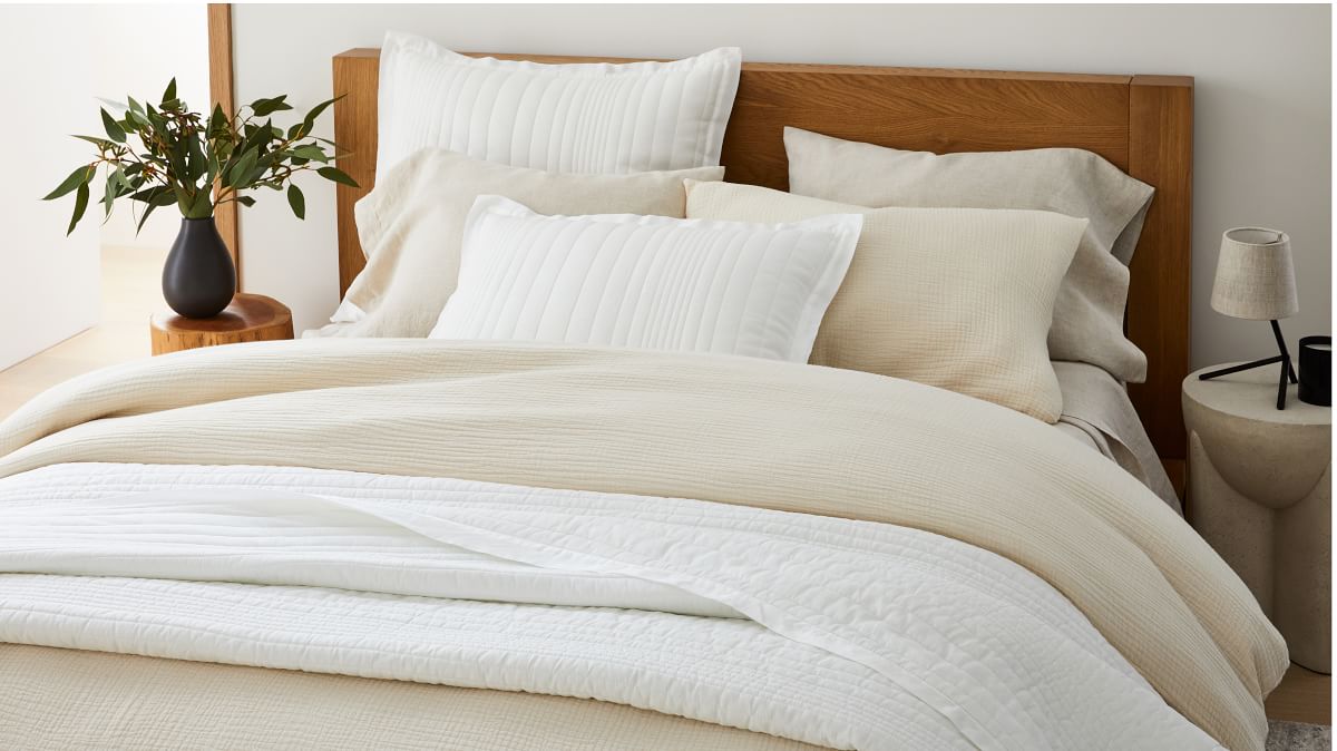 Dreamy Gauze Cotton Duvet Cover & Shams West Elm