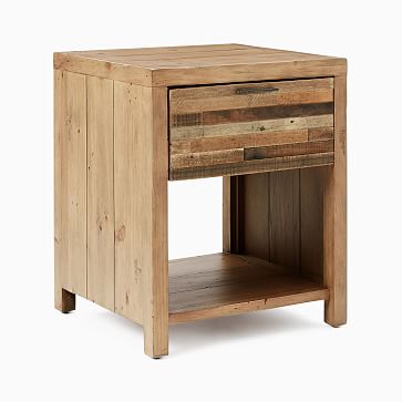 reclaimed pine nightstand