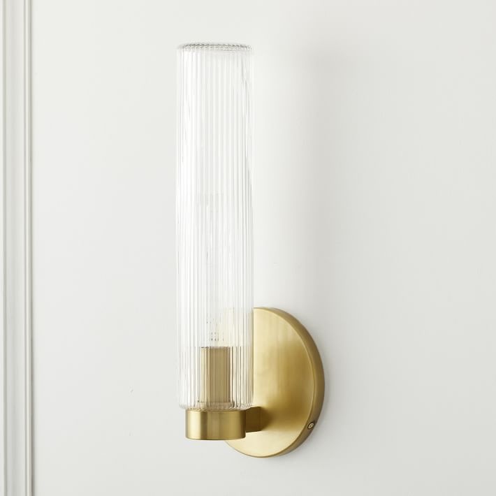 fluted wall sconce