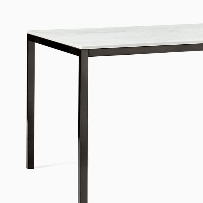 west elm marble counter table