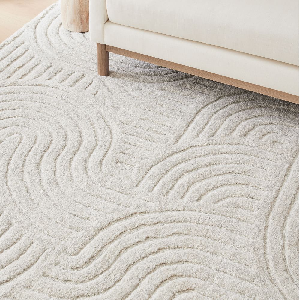 Curved Lines Easy Care Rug | West Elm