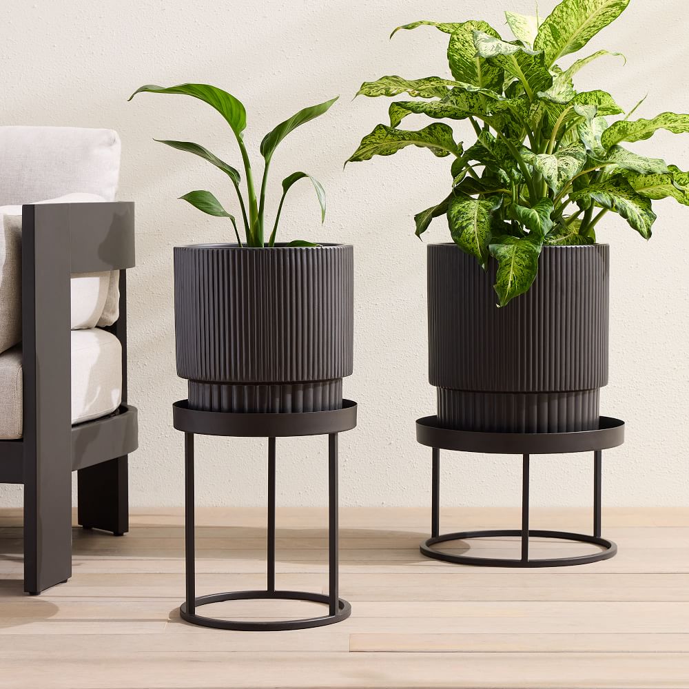 Streamline Metal Indoor/Outdoor Plant Stands West Elm