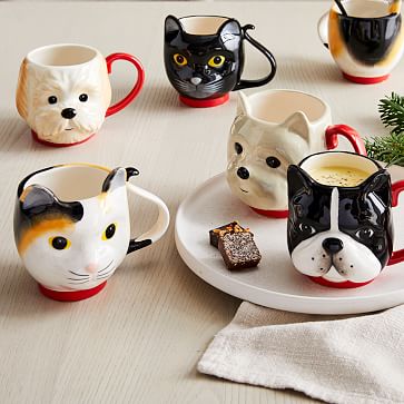 cat dog mug