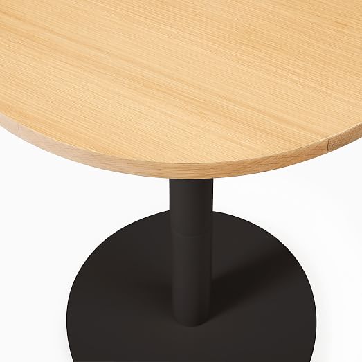 wood top bistro table