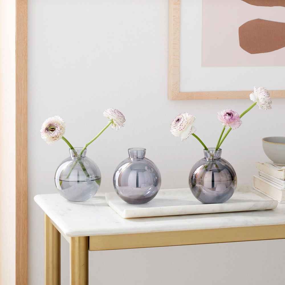 Colored Glass Bud Vases (Set of 3) West Elm