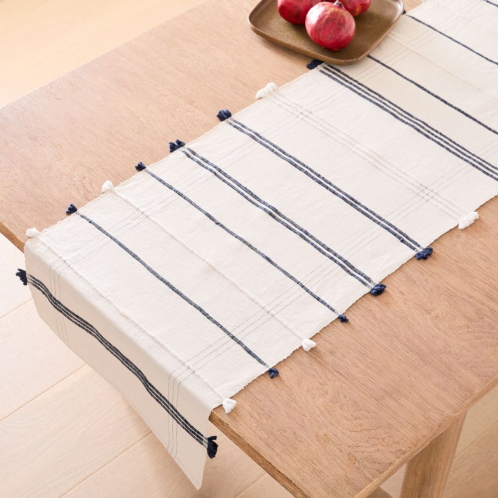 Creative Women Ribbons Handwoven Cotton Tablecloth Collection West Elm