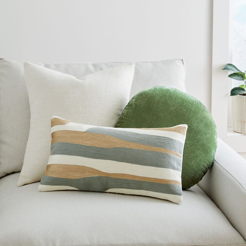Silk HandLoomed Pillow Cover West Elm