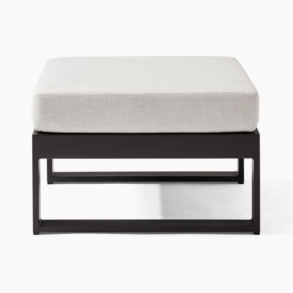 Portside Aluminum Outdoor Ottoman | West Elm