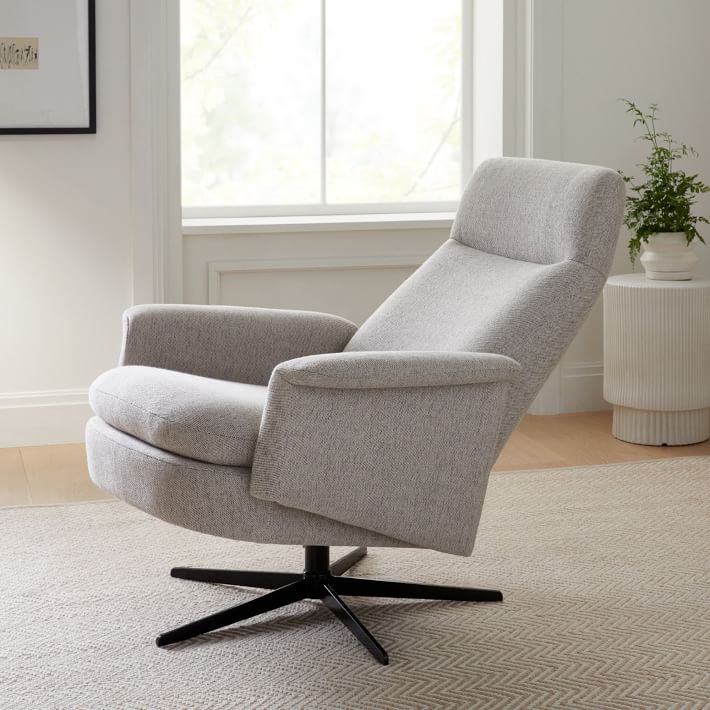 west elm crescent swivel chair