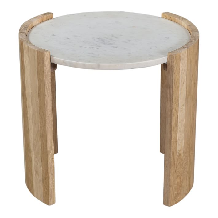 Curved Wood Legs Side Table West Elm