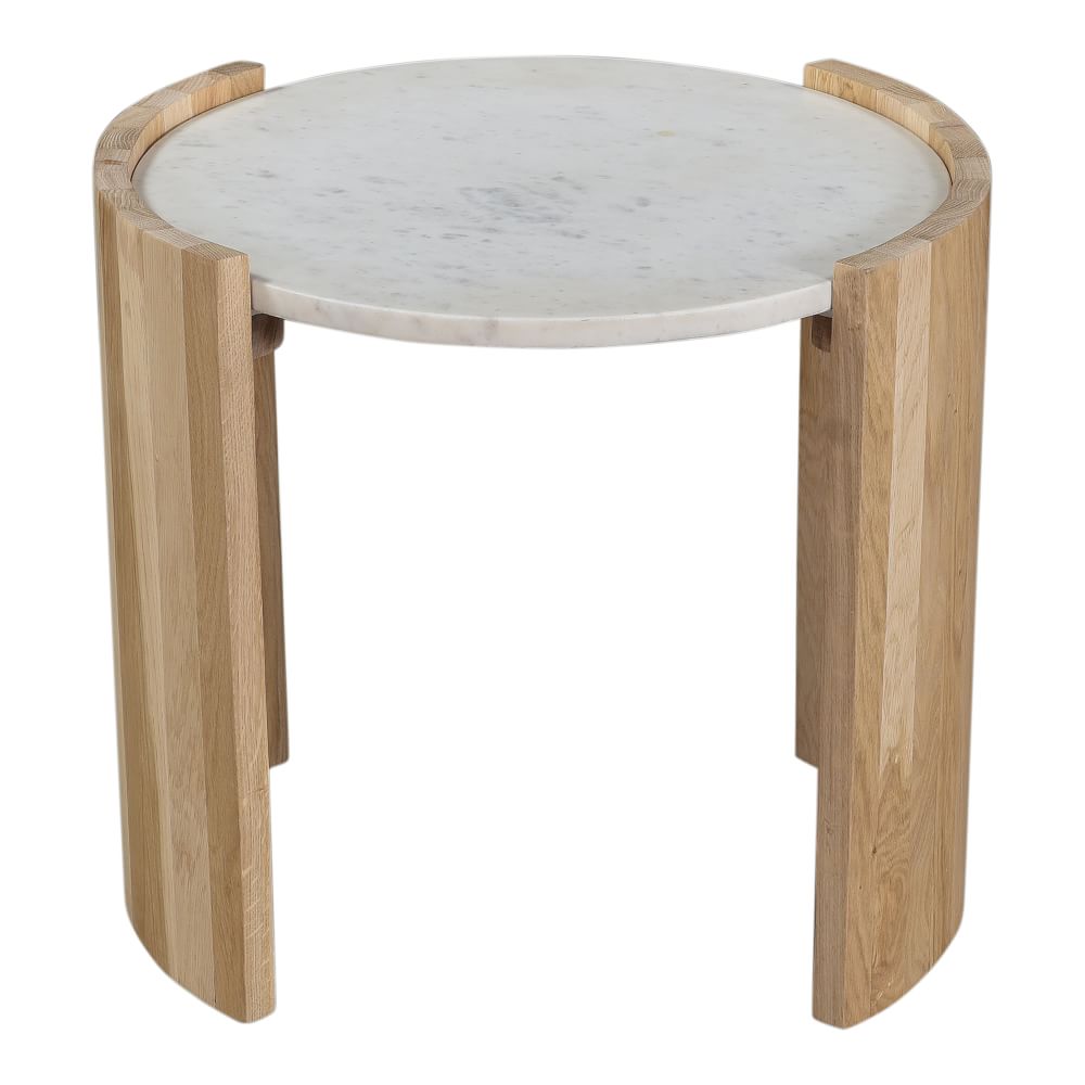 Curved Wood Legs Side Table West Elm