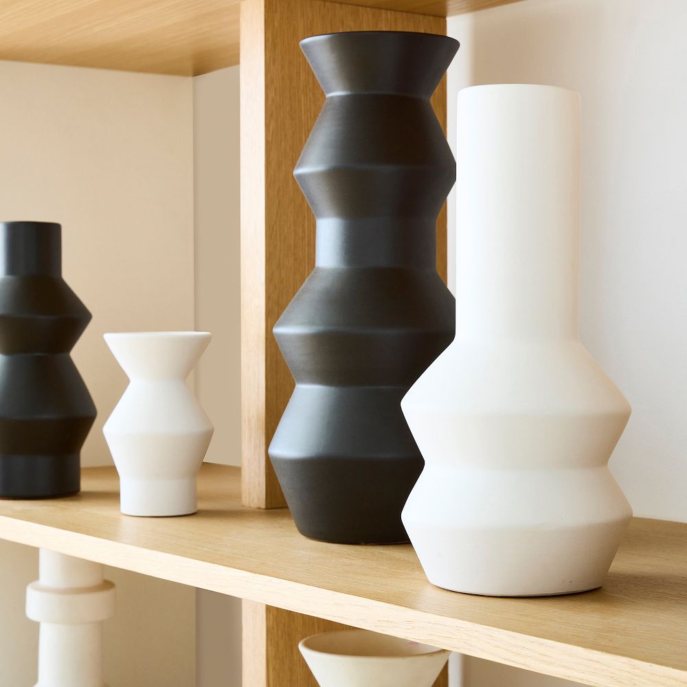 Totem Vase, 8", Slate West Elm