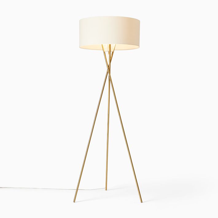 west elm mid century tripod lamp